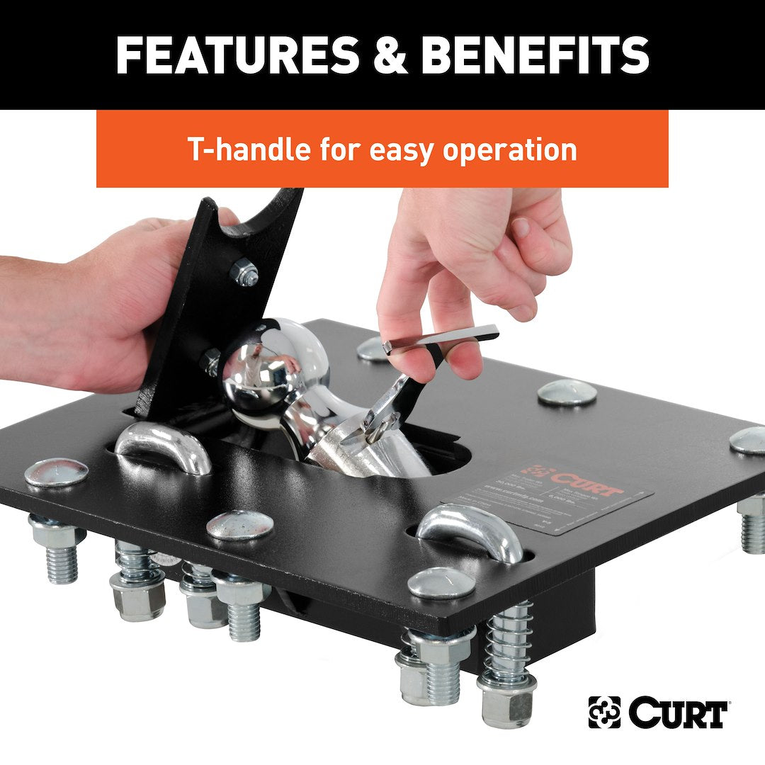 Curt 61052 Gooseneck Trailer Hitch||61052_3008x1990_Fd.Jpg||89||c9361052||1275188