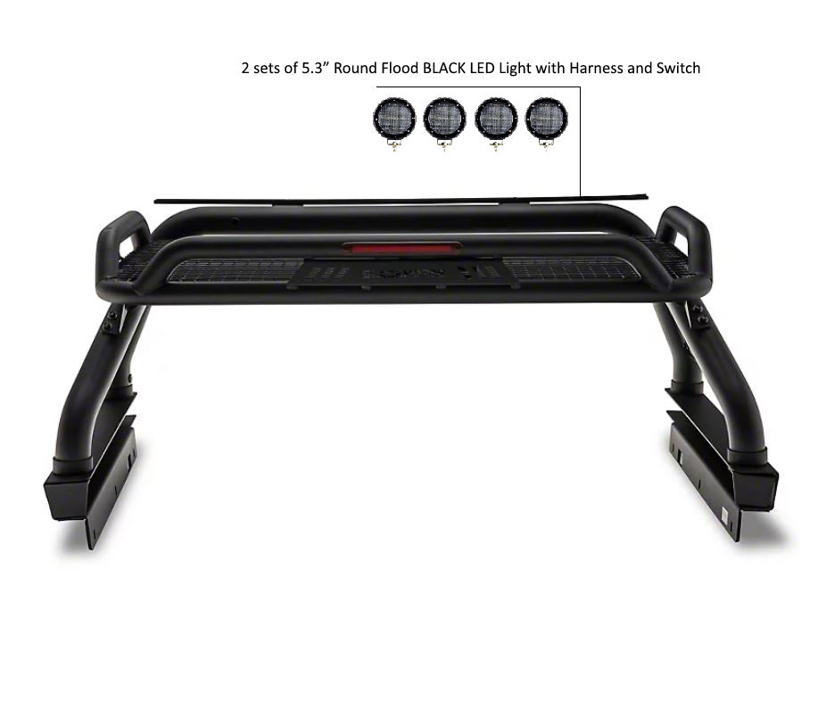 Product of Black Horse Offroad ATRB5BK-PLFB  Truck Bed Bar