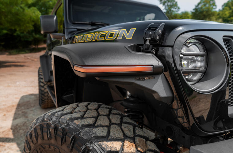 Product of Bushwacker 11950-07 Non-Exposed Fasteners Black Fender Flare - Set Of 4