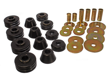 Product of Energy Suspension 3.4109G Black Polyurethane Body Mount Bushings