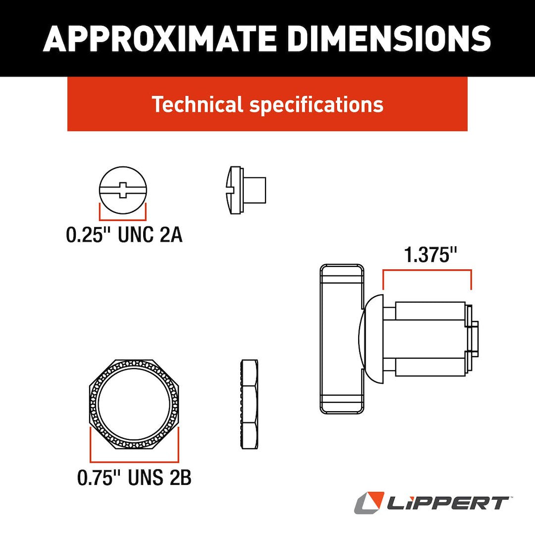 Product of Lippert Components 213117 Access Door Latch