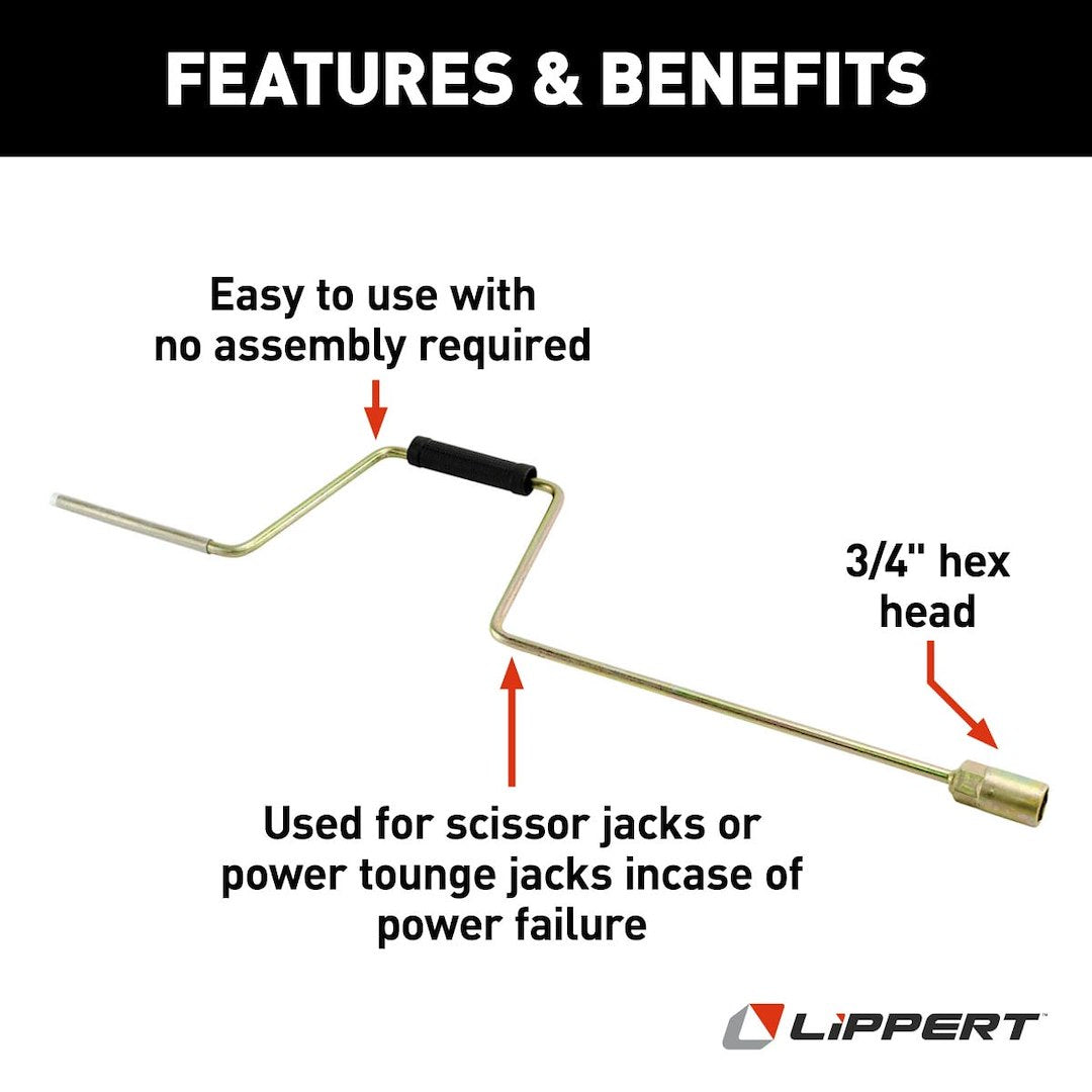 Product of Lippert Components 285324 Trailer Stabilizer Jack Stand Crank