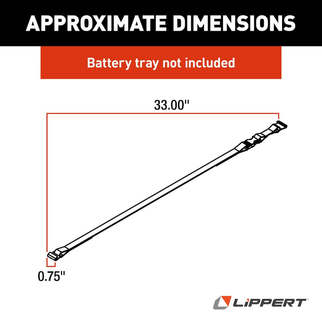 Product of Lippert Components 366510 Battery Box Strap