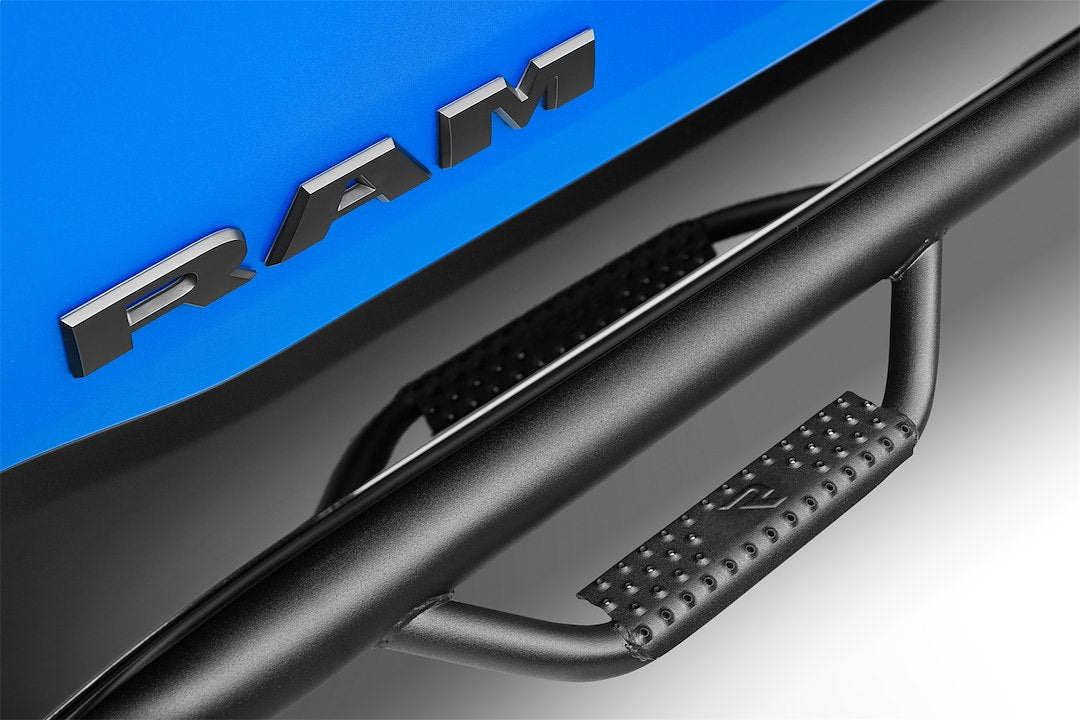 Product of N-Fab D20100CC-6-TX Black Matte Powder Coated Round Nerf Bar - Truck Wheel To Wheel