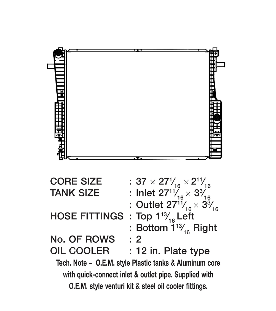 Product of Csf 3642 Radiator