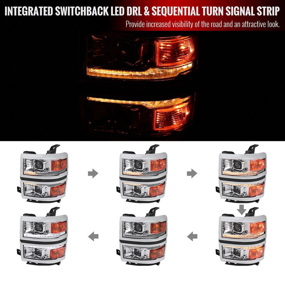 Spec-D Tuning 2lhp-Siv14-C-Sq-Rs Headlight Assembly||2lhp-Siv14-C-Sq-Rs_1.Jpg||86||sdtsiv14csqrs||1502146