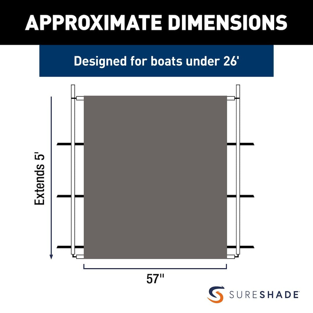 Product of Taylor Made 2021026258 Boat T-Top Shade Extension