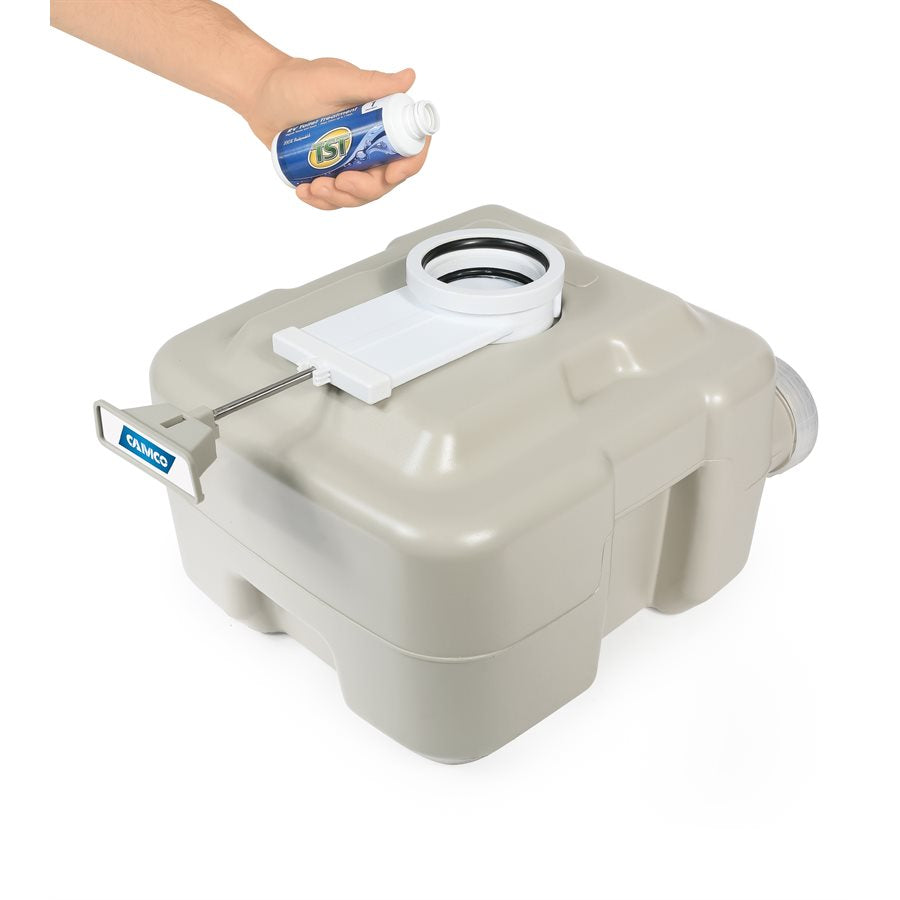 Product of Camco 41541 Portable Pull Slide Valve Flush Toilet , 9 Inch