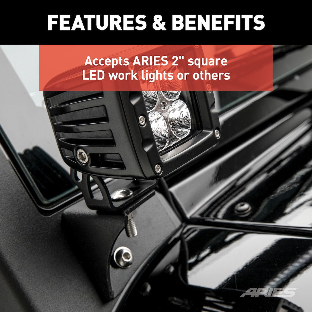 Product of Aries Ar15800 Windshield Hinge Light Bracket