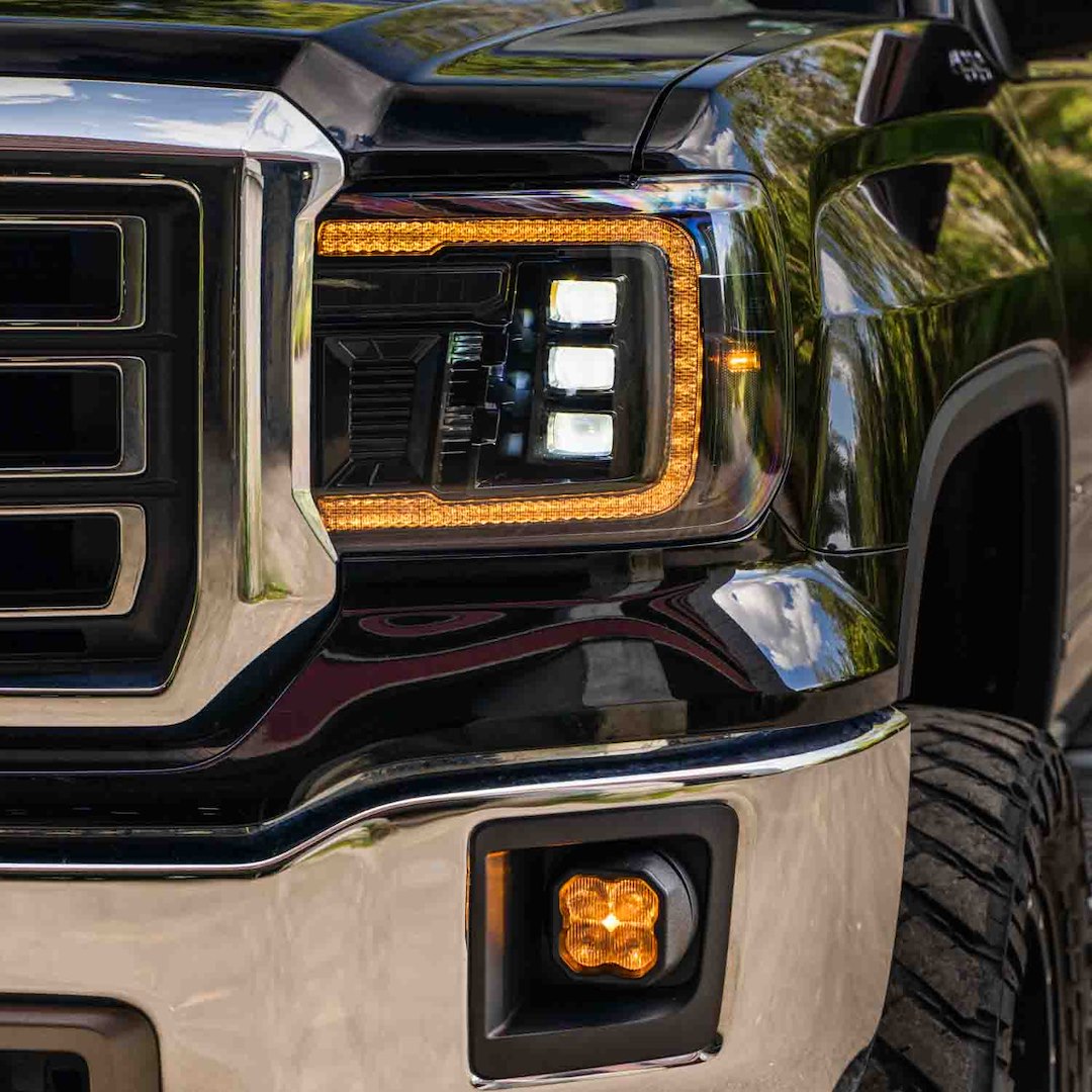 Diode Dynamics Fl0023 Headlight Assembly||2015_Gmc_Sierra_1500_Form_Headlight_Smoked_Amber_Creative_Close_Highbeam_1.Jpg||87||diofl0023||1099020