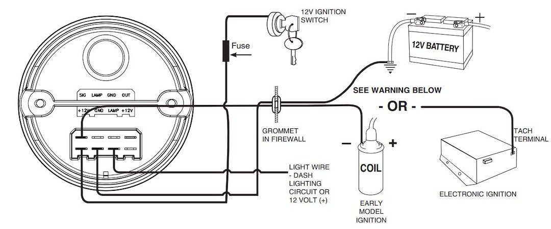 Product of Autometer 4497 Tachometer