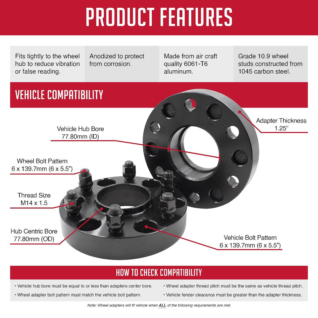 Coyote Wheel Accessories 6550-6550h-B14 Wheel Adapter||10_Product_Features_9_3.Jpg||88||rev506550hb14||2218807