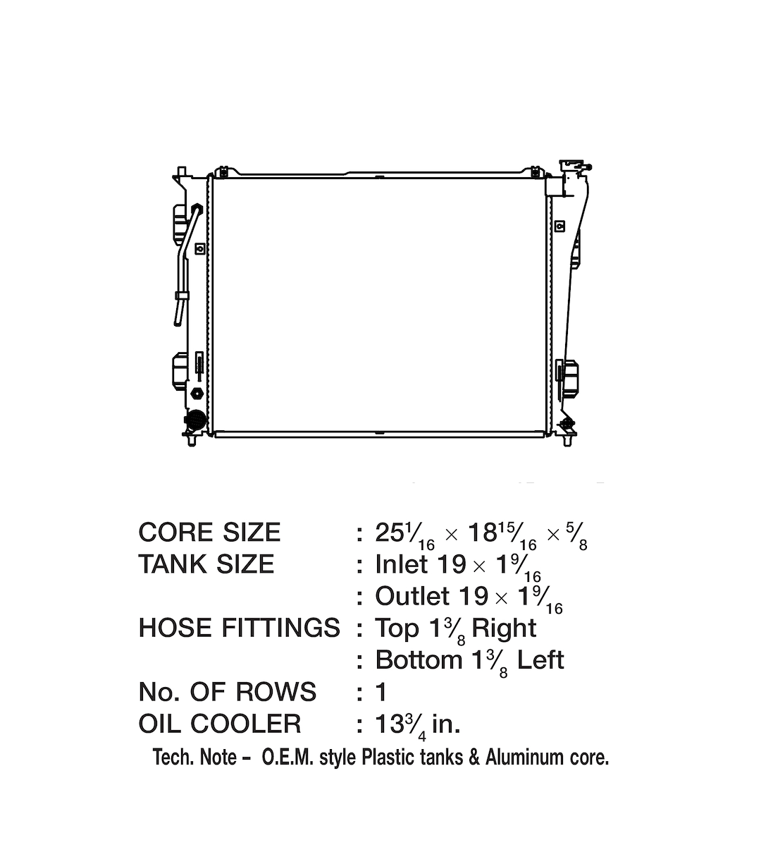 Product of Csf 3640 Radiator