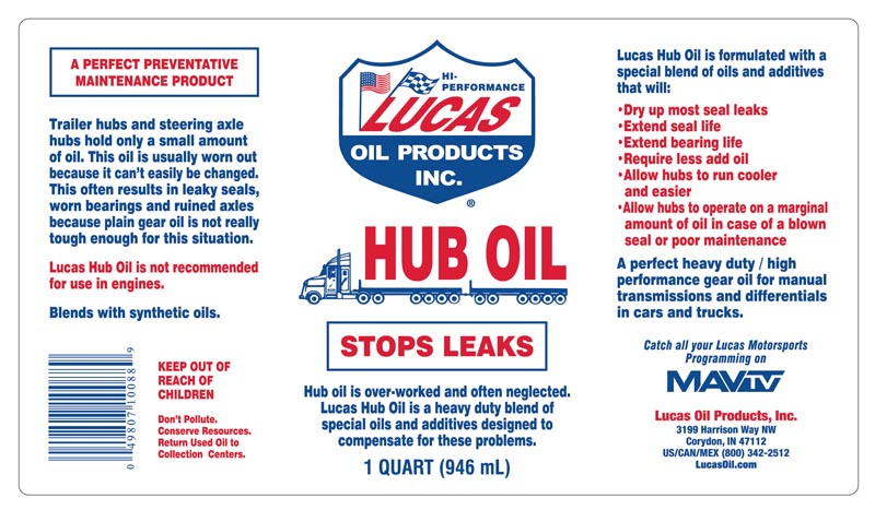Lucas Oil 10088 Hub Oil||10088_1.Jpg||86||l4410088||858662