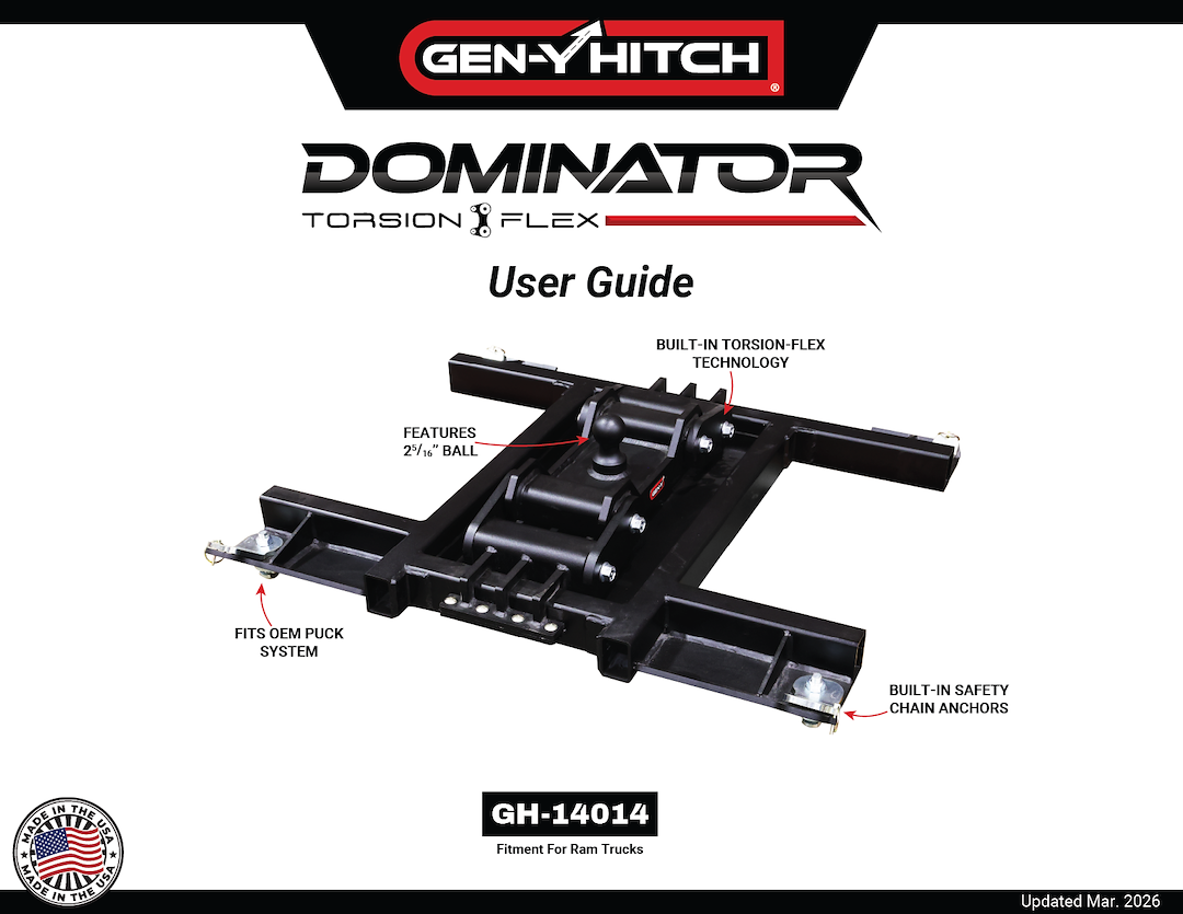 Gen-Y Hitch Gh-14014 Gooseneck Trailer Hitch||dominator_User_Guide.Png||91||gyhgh14014||2252843