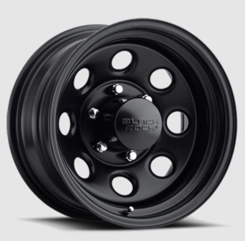 Product of Black Rock Wheels 15x8 Black Wheel - 6x5.50 Bolt Pattern