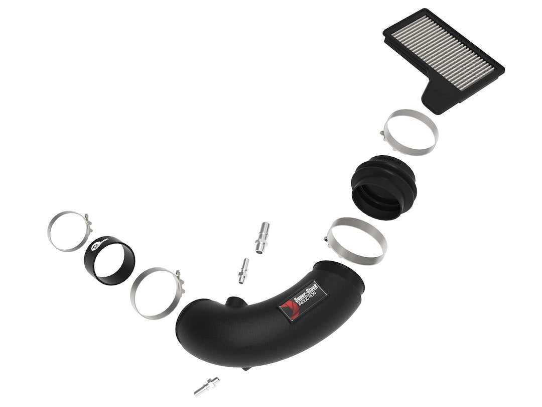 Product of Advanced FLOW Engineering 55-10004D Matte Street Cold Air Intake w/ White Filter