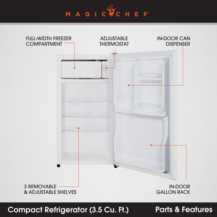 Product of Magic Chef Mcbr350w2 Refrigerator