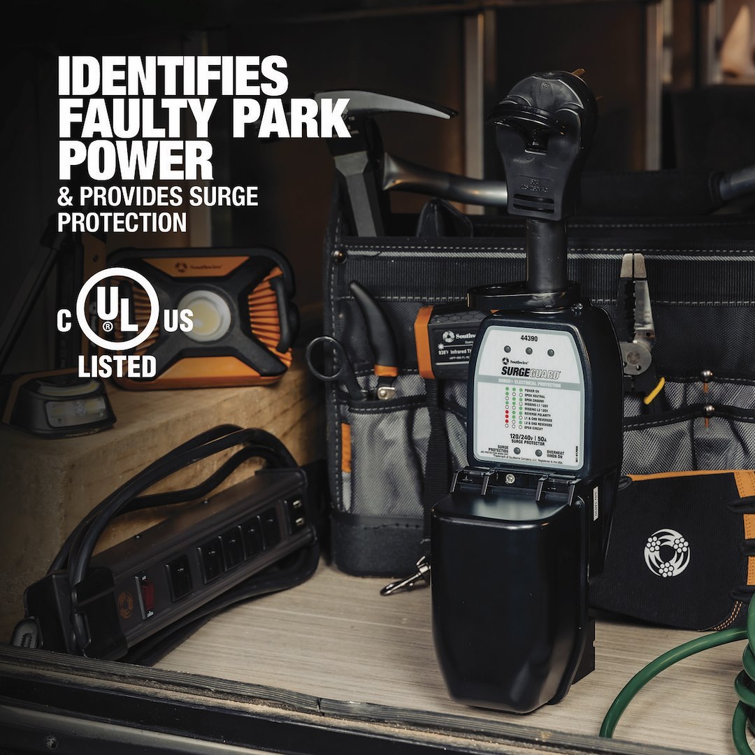 Product of SouthWire Corp. 44390 120/ 240 Volt 50 Amp Surge Protector