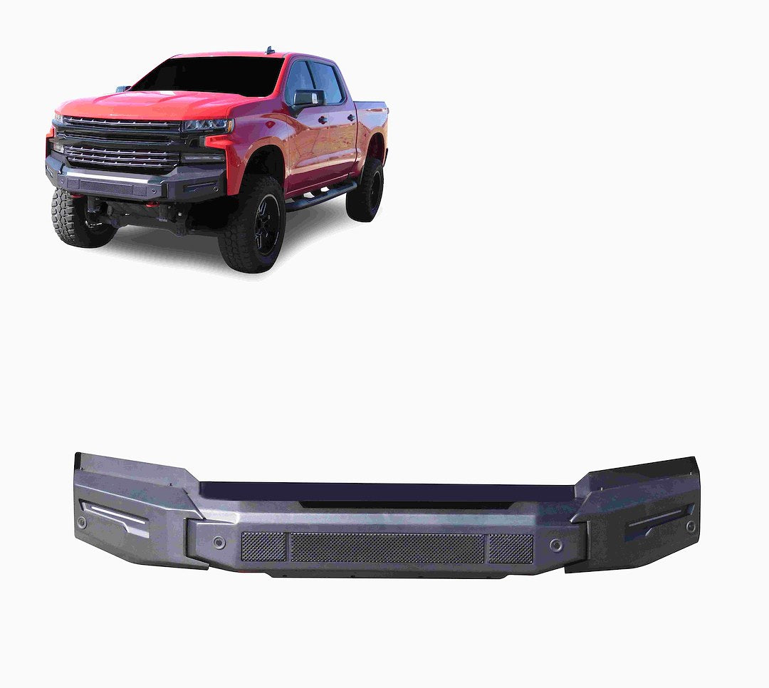 Product of Black Horse Offroad AFB-SI20-BU Armour II Steel Matte Powder Coated Bumper
