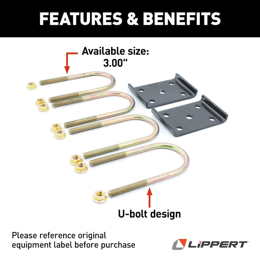 Product of Lippert Components 297429 Leaf Spring Axle U Bolt Kit