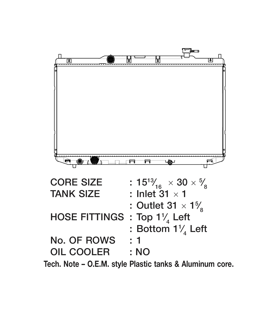 Product of Csf 3605 Radiator