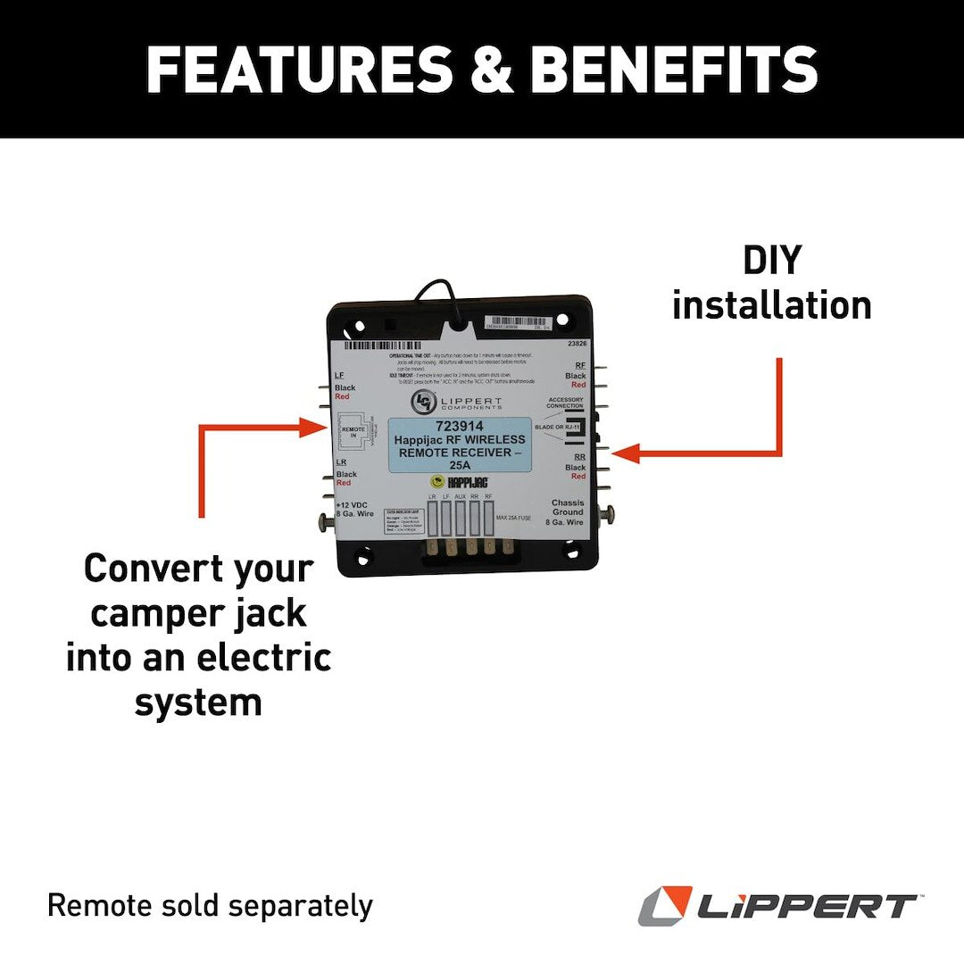 Product of Lippert Components 733513 Camper Jack Remote Control Unit