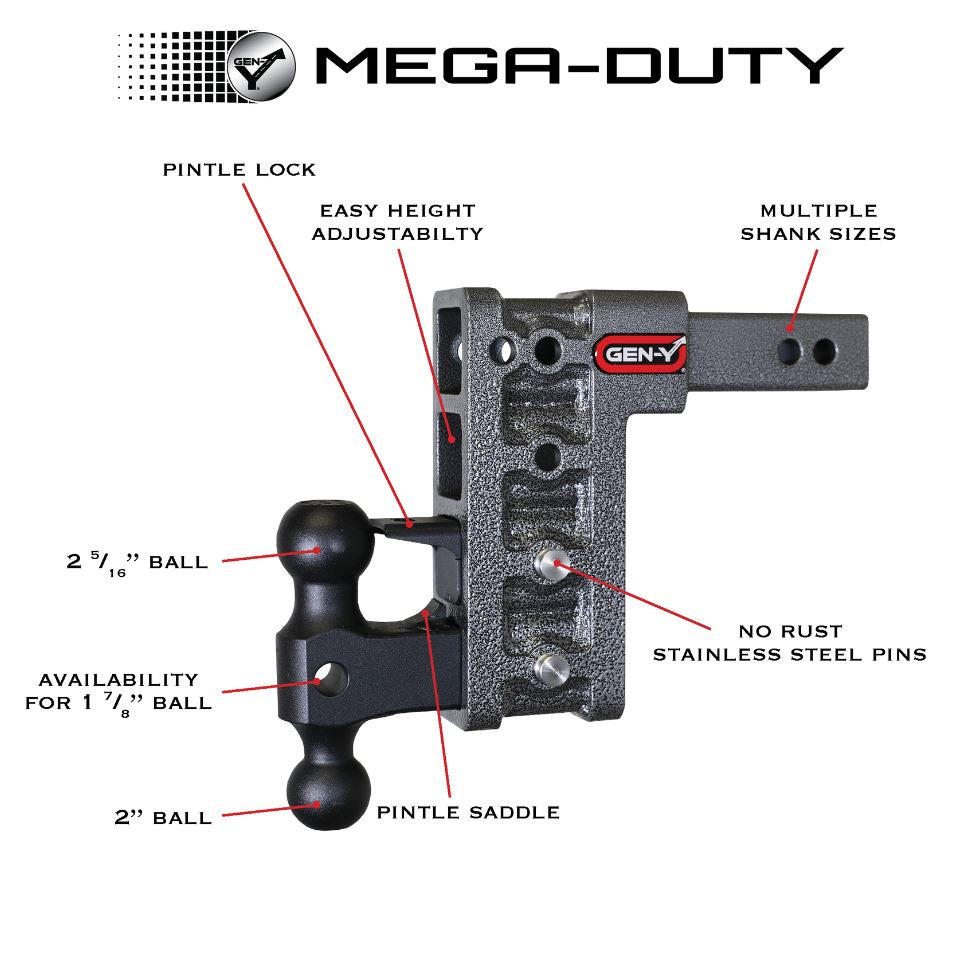 Gen-Y Hitch Gh-613 Trailer Hitch Ball Mount||gh-613_1.Jpg||86||gyhgh613||1369123