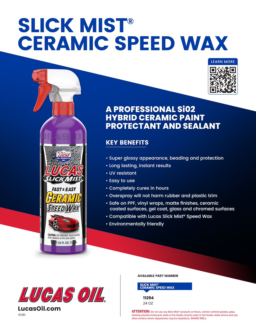 Product of Lucas Oil 11294 Car Wax