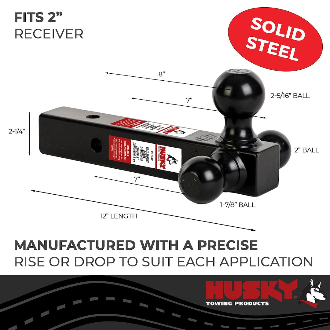 Product of Husky Towing 31349 2 Inch Receiver Trailer Hitch Ball Mount