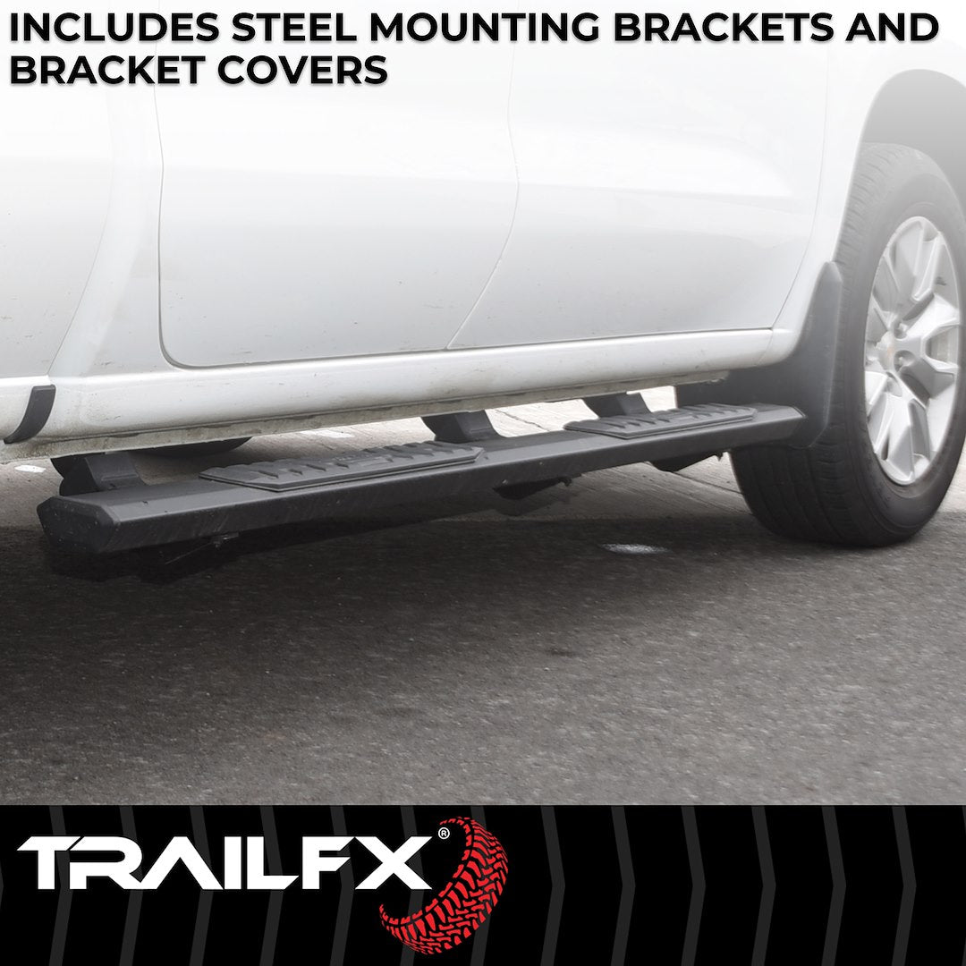 Product of TrailFX AL4019B TrailFX A4 Series Nerf Bar With Surface Steps