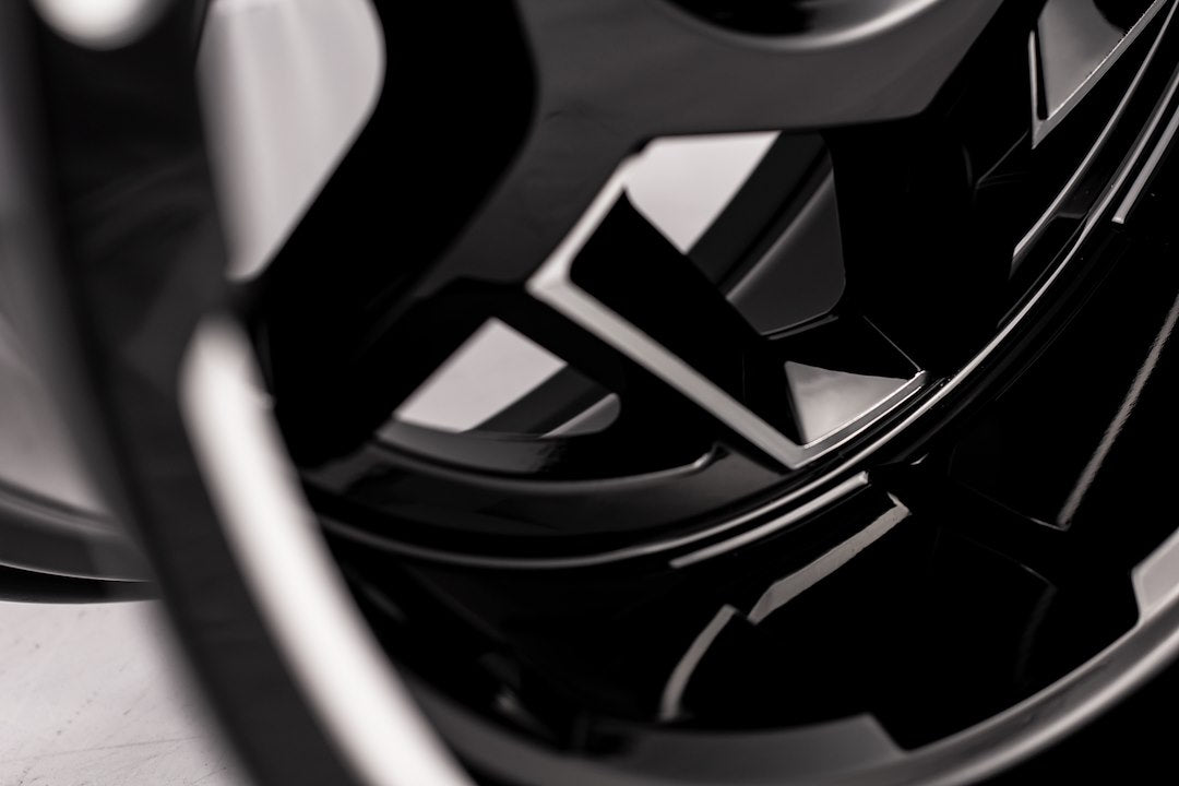 Product of Grid Wheels 24x14 Black With Natural Accents Wheel - 6x5.31 Bolt Pattern