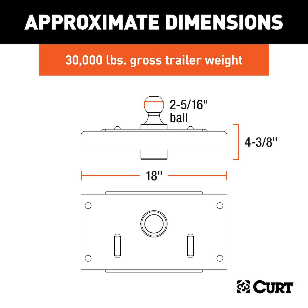 Curt 60614 Gooseneck Trailer Hitch||60614_3008x1990_Ca.Jpg||88||c9360614||1037630