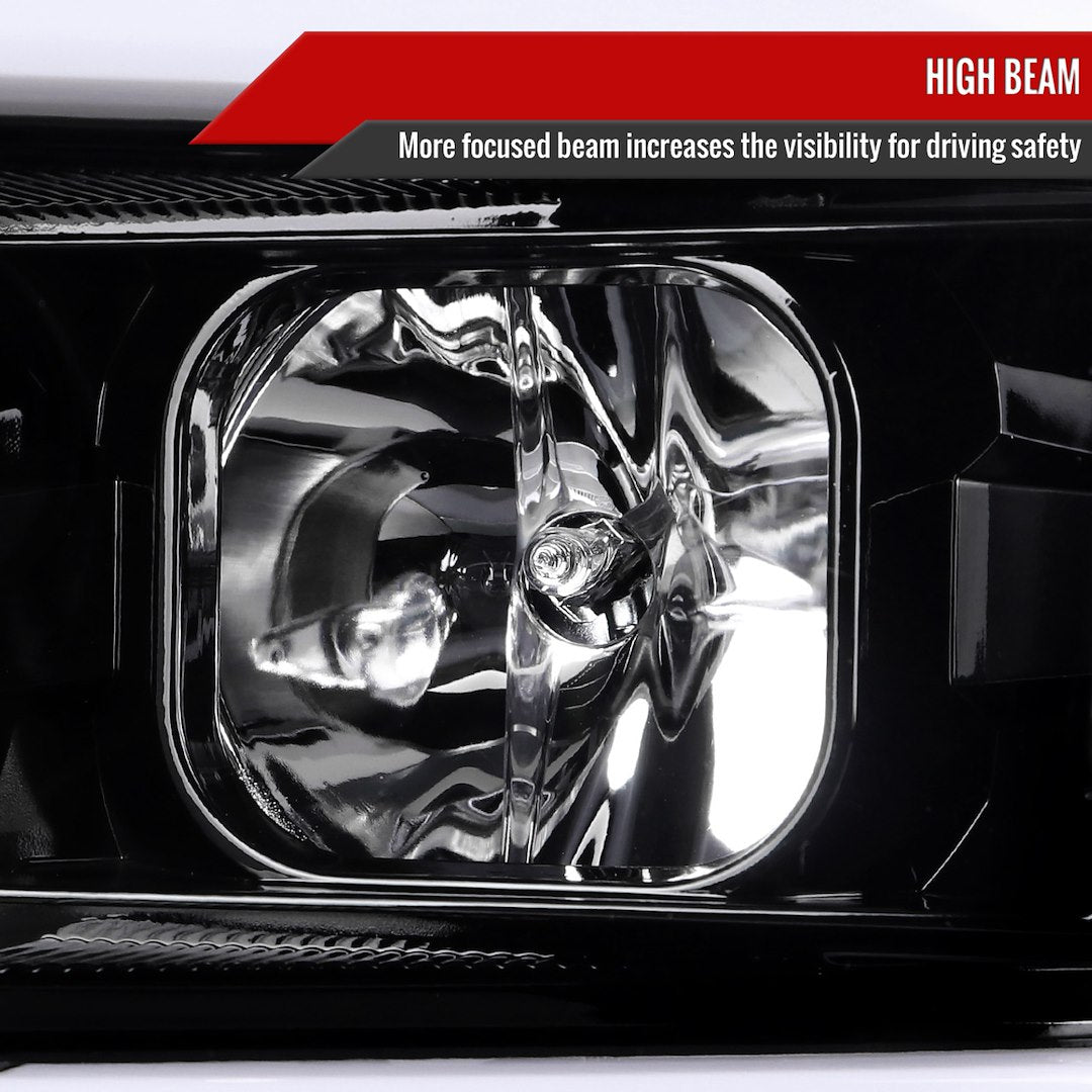 Spec-D Tuning 2lhp-Siv1525bk-Sq-Tm Headlight Assembly||||88||sdt1525bksqtm||1918764