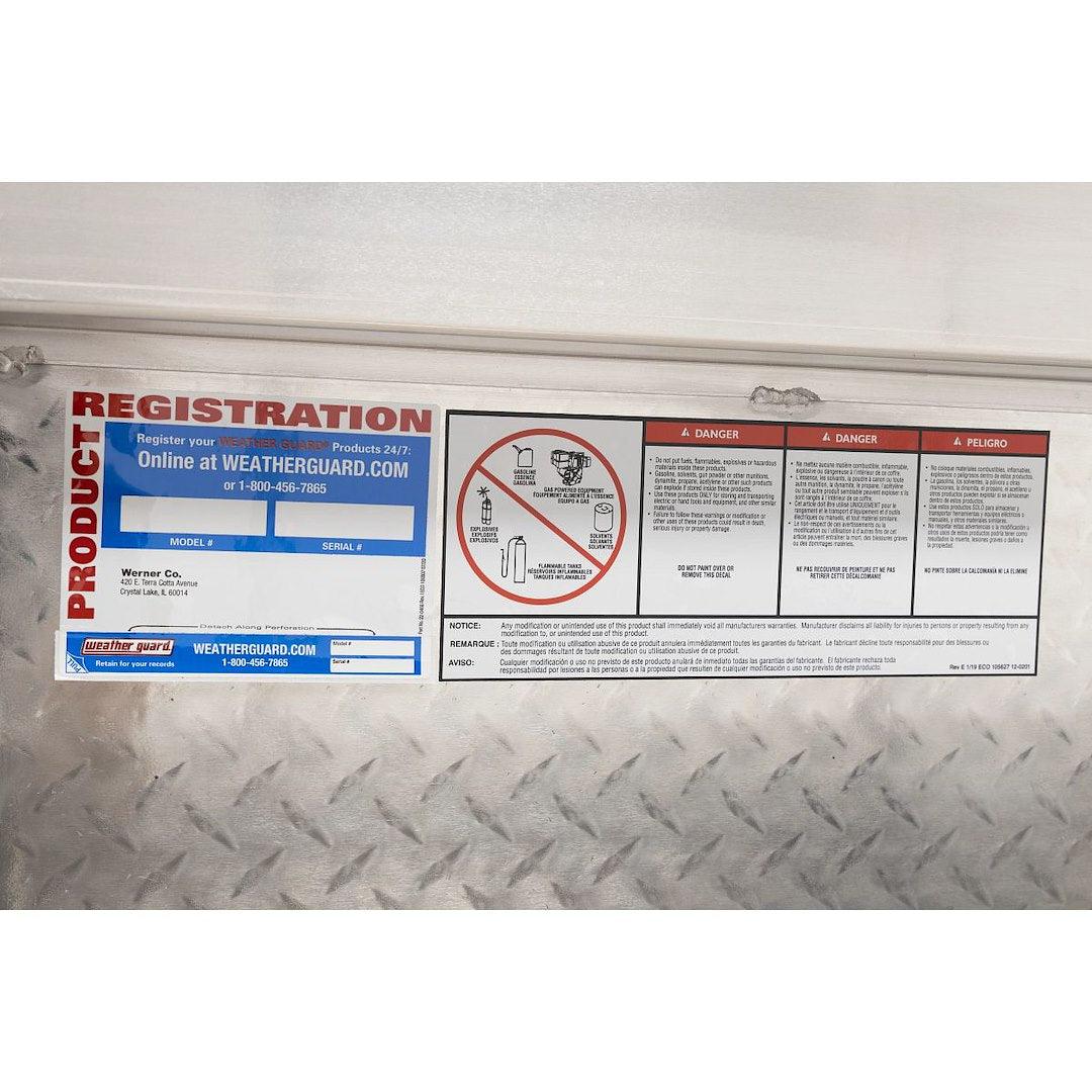 Product of Weather Guard (Werner) 174-0-04 Low Profile Toolbox