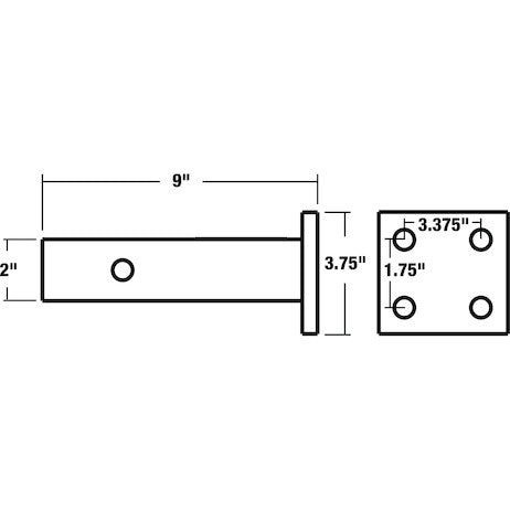 Buyers Products Pm84 Pintle Hook Mounting Plate||pm84_8.Jpg||93||b83pm84||2237213