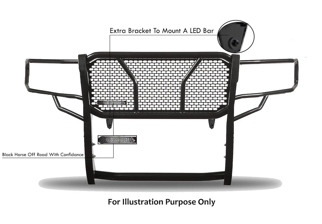 Product of Black Horse Offroad RU-DOSP19-B Grille Guard