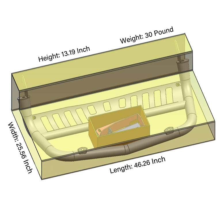 Product of Black Horse Offroad CBT-A152SP Bull Bar  with skid plate