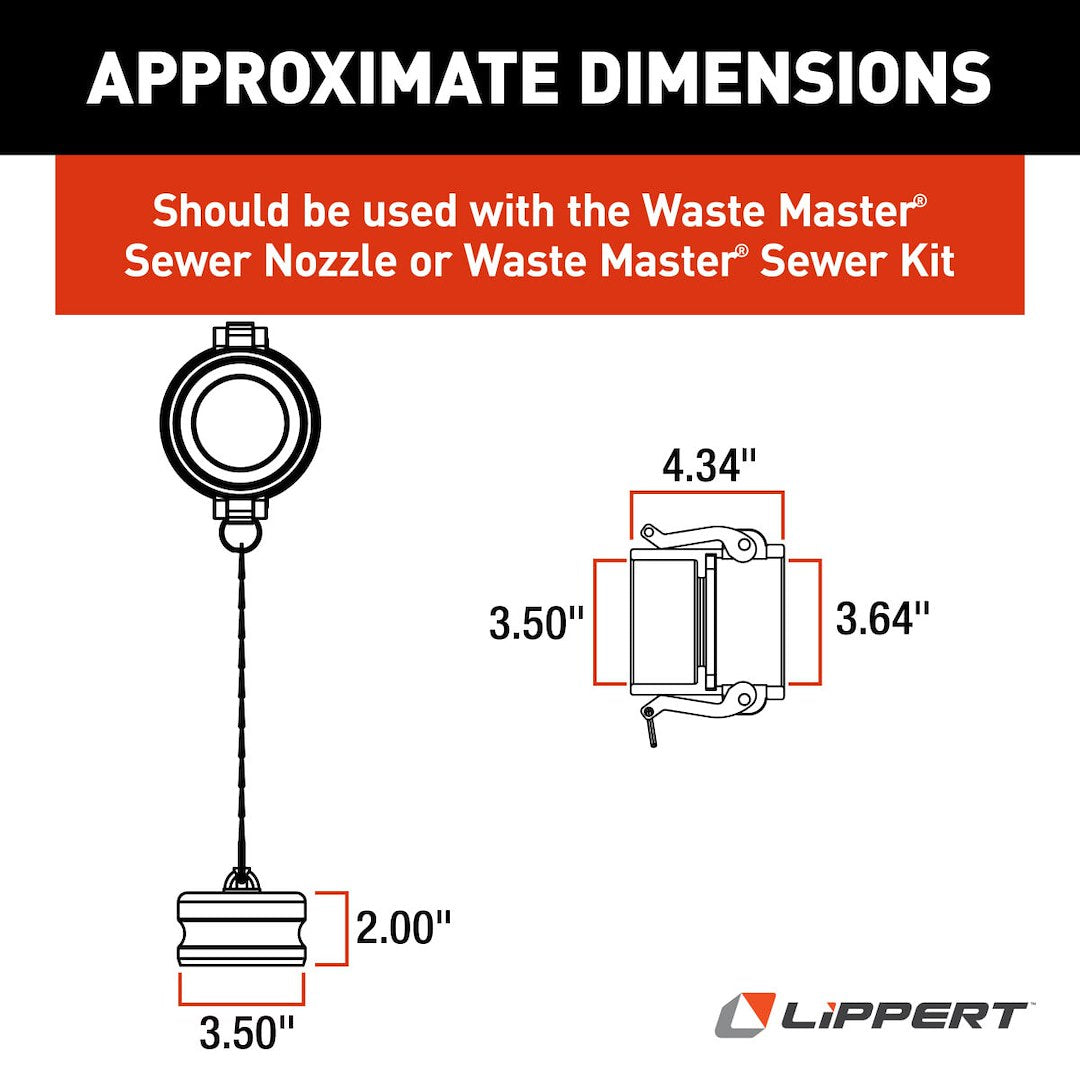 Product of Lippert Components 360578 Sewer Hose Connector