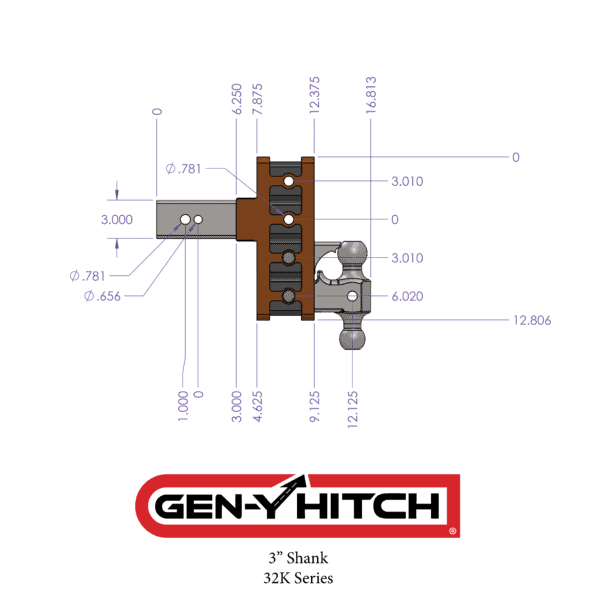 Product of Gen-Y Hitch GH-1623 Receiver Trailer Hitch Ball Mount
