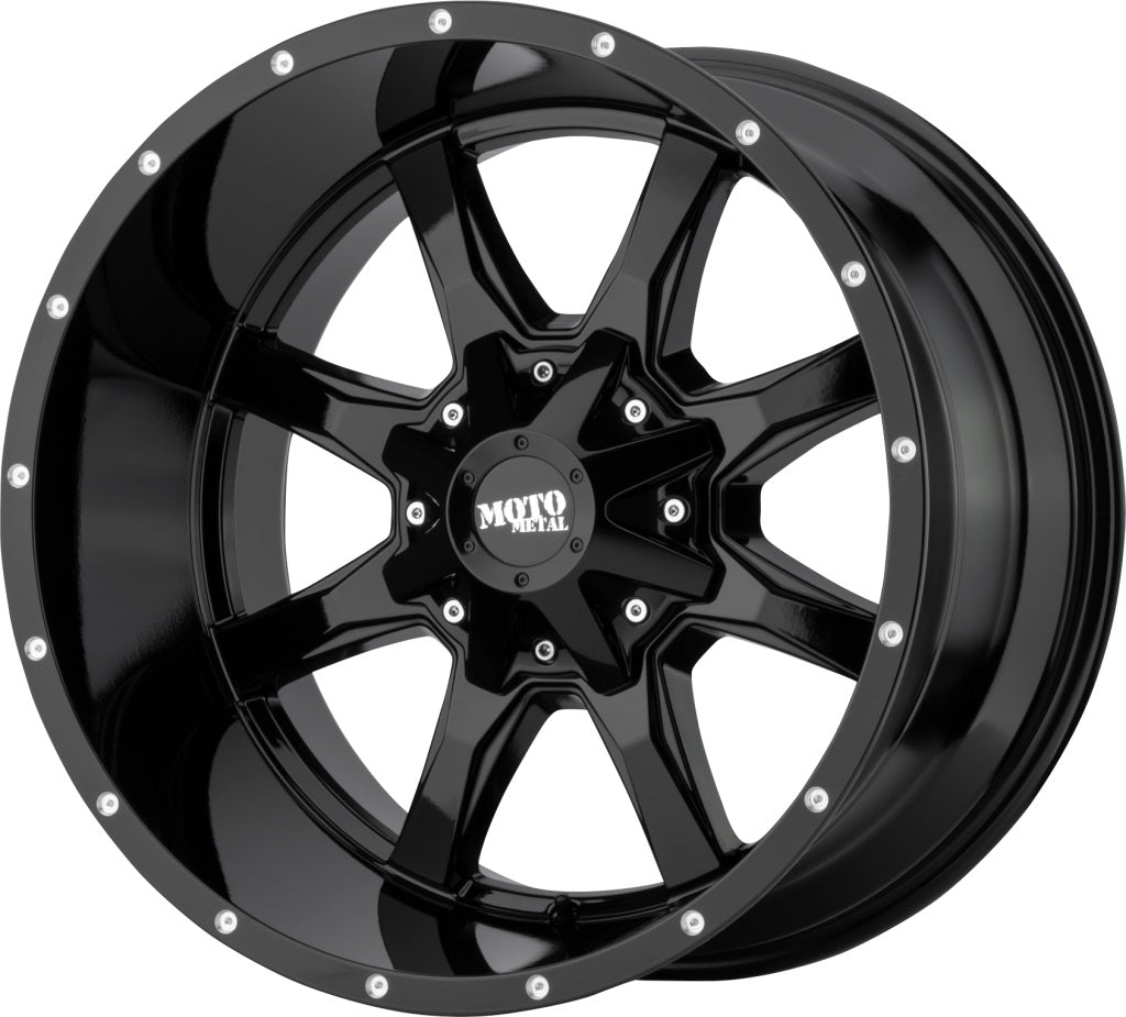 Product of Moto Metal Wheels 20x10 Black With Natural Accents Wheel - 6x5.31 Bolt Pattern