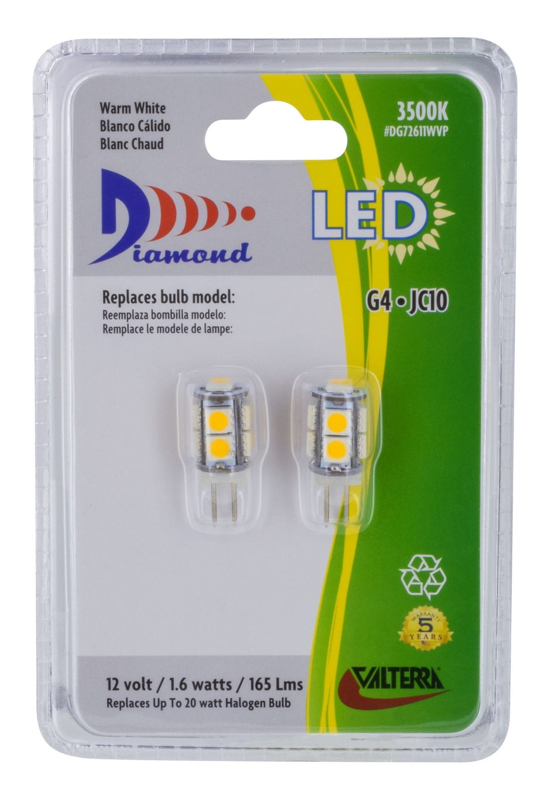 Valterra Dg72611wvp Multi Purpose Light Bulb - Led||dg72611wvp_1.Jpg||86||v46dg72611wvp||970336