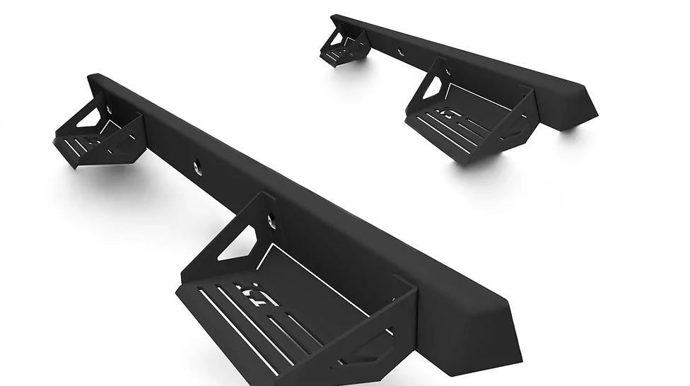 Product of Innovative Creations Inc. 840121412951 Alumilite Nerf Bar With Drop Down Steps