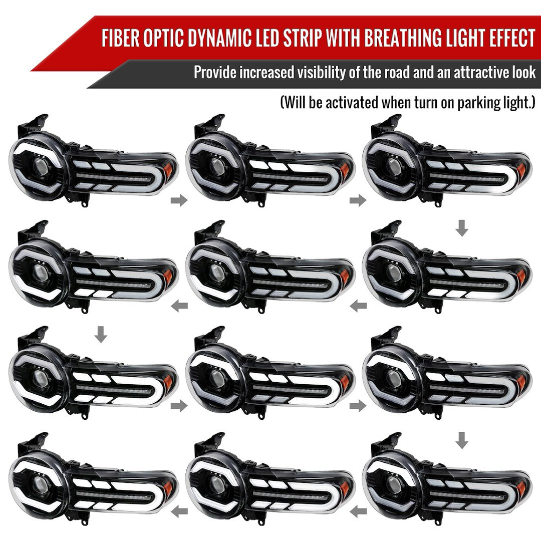 Spec-D Tuning 2lhe-Fj07jm-Sq-Rs Headlight Assembly||2lhe-Fj07jm-Sq-Rs_2.Jpg||87||sdt2lhefjjmsq||1563576