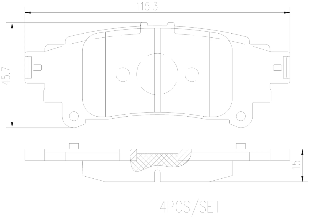Brembo P83153n Brake Pad||p83153n_1.Png||86||brmp83153n||2104690