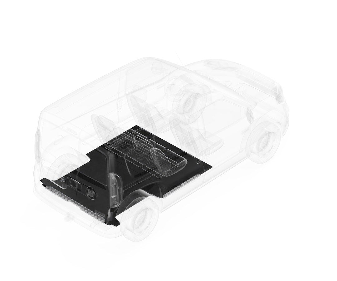 Product of Legend Fleet 671-135-6541.U Black Composite Low-Density Polyethylene With Fiber-Mesh Inlay And Rubber Surface Cargo Area Cargo Area Liner