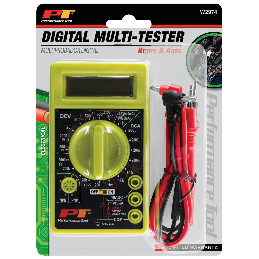 Product of Performance Tool W2974 Electrical Multi-Tester