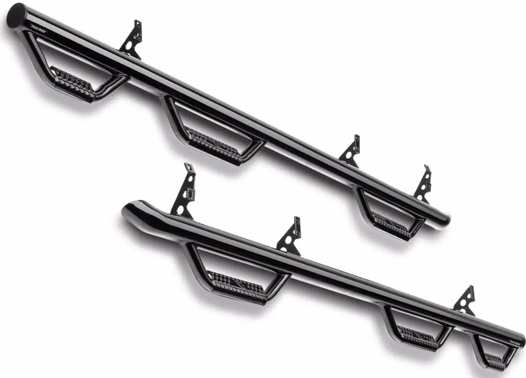N-Fab T1360r Nerf Bar||n-Fab Black Wheel To Wheel Nerf Steps_Black Matte Textured Powder Coated_2.Png||87||n21t1360r||2497624