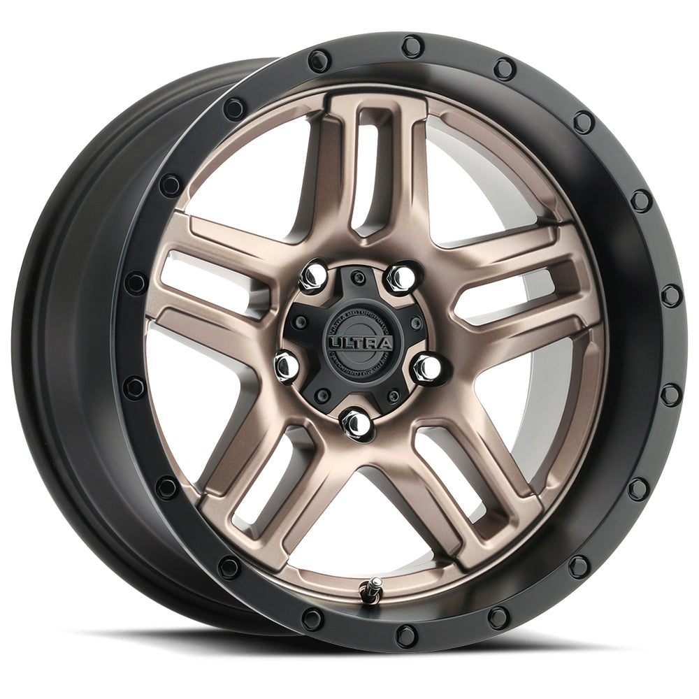 Product of Ultra Wheel 20x9 Bronze With Black Lip Wheel - 5x5.00 Bolt Pattern
