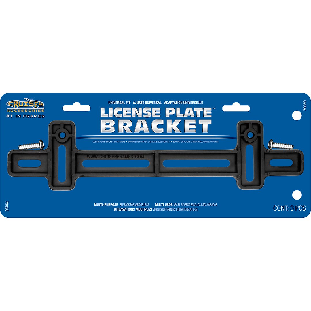 Cruiser 79050 License Plate Bracket||79050_P01-License-Plate-Bracket_Black-Inpack.Jpg||86||c3479050||1187598